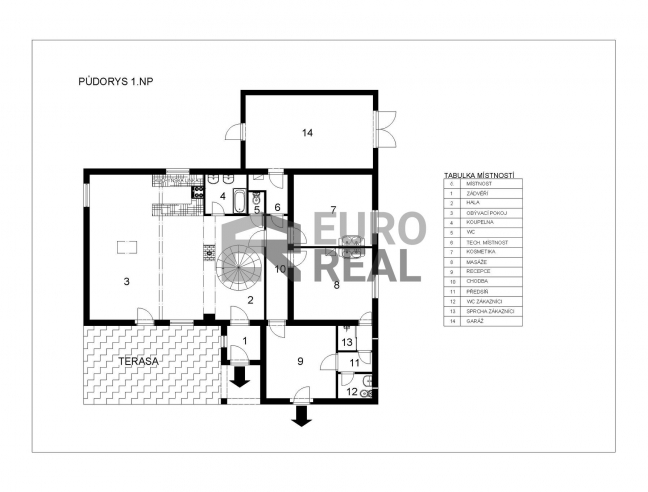 Samostatný rodinný dům s částí pro podnikání, se zahradou a bazénem, pozemek 1697 m²